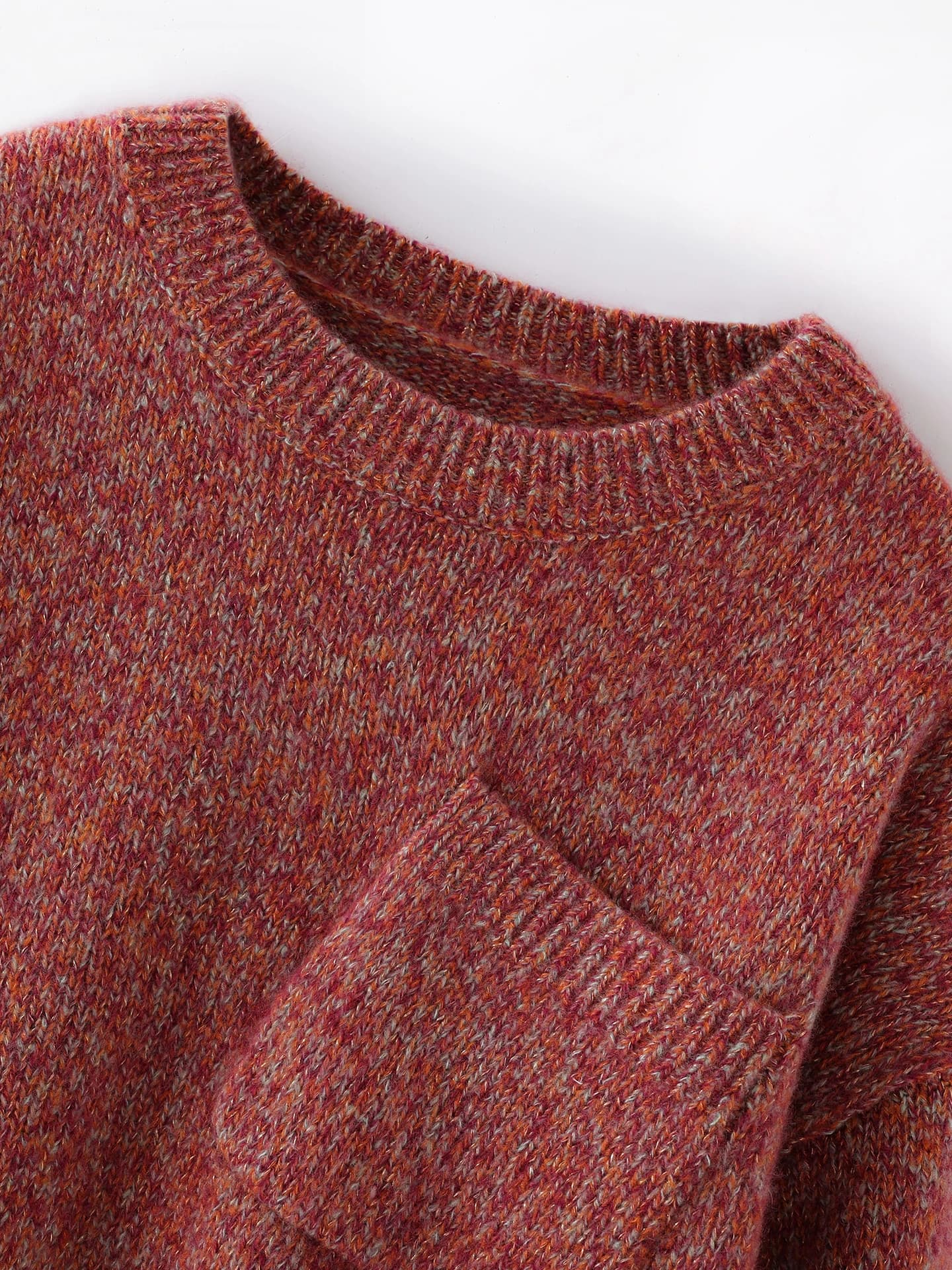 Velvet 3-5-7-Gauge Heavyweight Lurex Sequin Pocket Crew-Neck · DETAIL