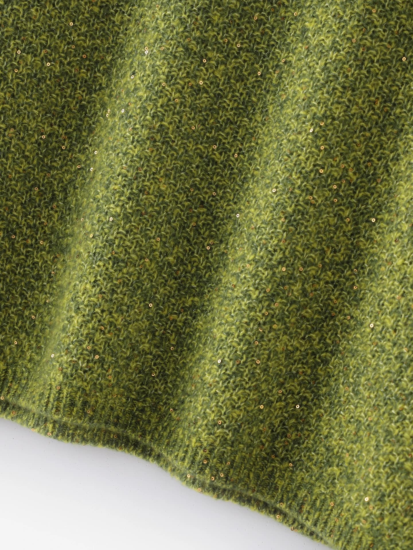Velvet 3-5-7-Gauge Single-Ply Honeycomb Lurex Sequin Crew-Neck · DETAIL